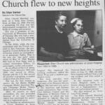 newspaper article about Ellen Church