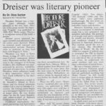 newspaper article about Theodore Dreiser, by Dr. Dipa Sarkar