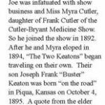 Joseph Keaton biography