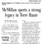 Newspaper article about Vernon McMillan