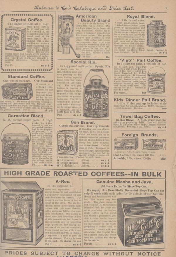 Coffee advertisement from 1916