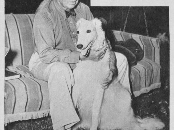 Theodore Dreiser with his dog